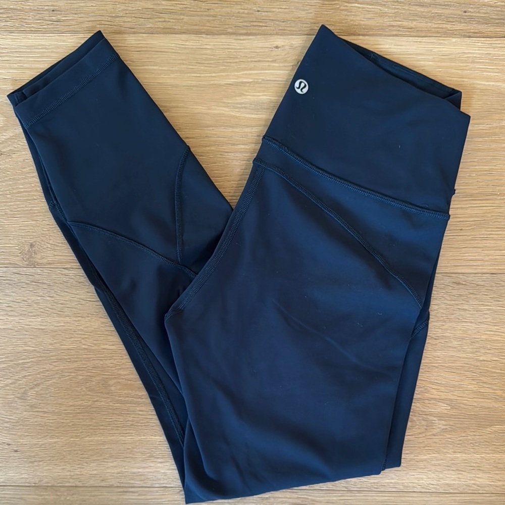Lululemon Athletica Blue Leggings High Waist Stretch